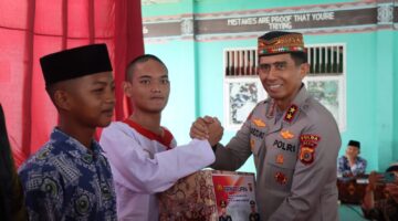 Kapolda Aceh Salurkan Bantuan Korban Banjir dan Santuni Santri Berprestasi di Aceh Tenggara