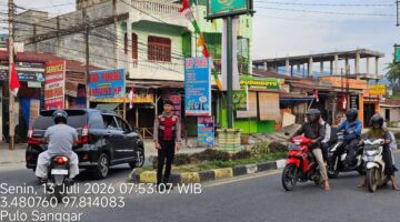 Polres Aceh Tenggara Pastikan Hari Pertama Masuk Sekolah Berjalan Aman dan Lancar